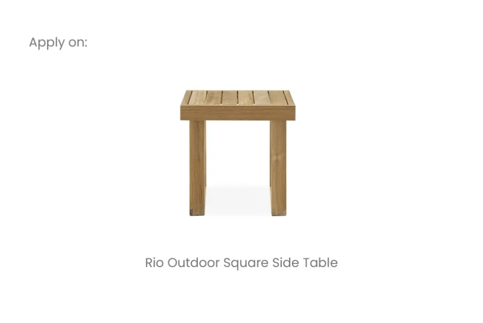 Clearance Rio Outdoor Square Side Table Cover Small Outdoor Furniture|Outdoor Accessories
