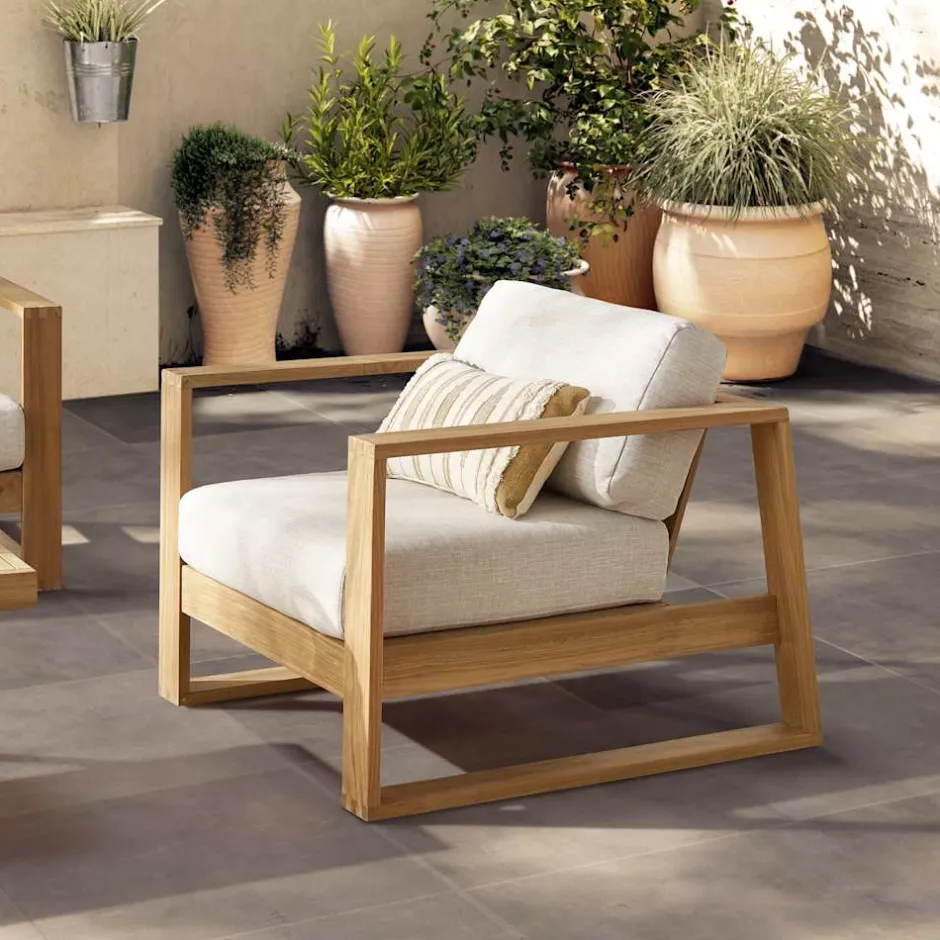 Hot Rio Outdoor Teak 2 Lounge Chairs & Side Table Set Outdoor Lounge Chairs|Outdoor Furniture Sets