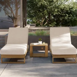 Fashion Rio Outdoor Teak Chaise Lounge Outdoor Lounge Chairs