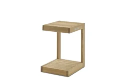 New Rio Outdoor Teak C-Side Table Small Outdoor Furniture|Outdoor Coffee & Side Tables