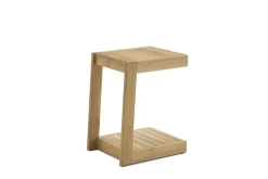 New Rio Outdoor Teak C-Side Table Small Outdoor Furniture|Outdoor Coffee & Side Tables