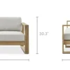 Outlet Rio Outdoor Teak Loveseat Outdoor Sofas