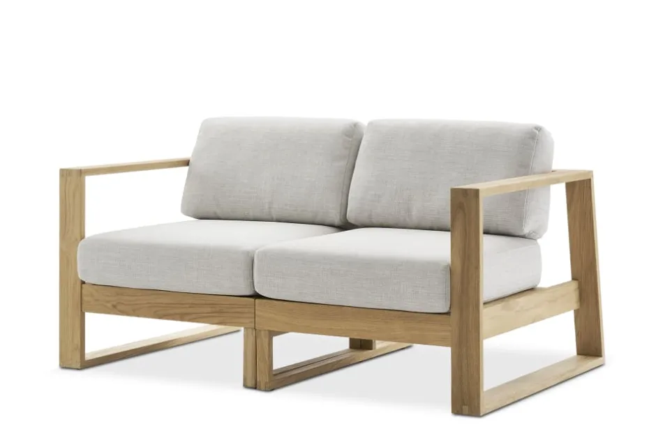 Outlet Rio Outdoor Teak Loveseat Outdoor Sofas