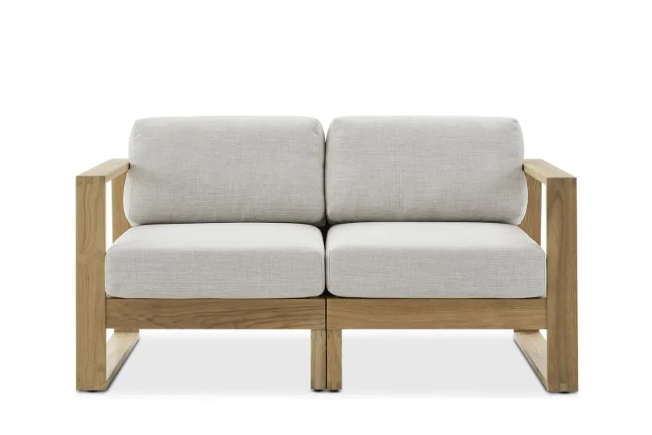 Outlet Rio Outdoor Teak Loveseat Outdoor Sofas