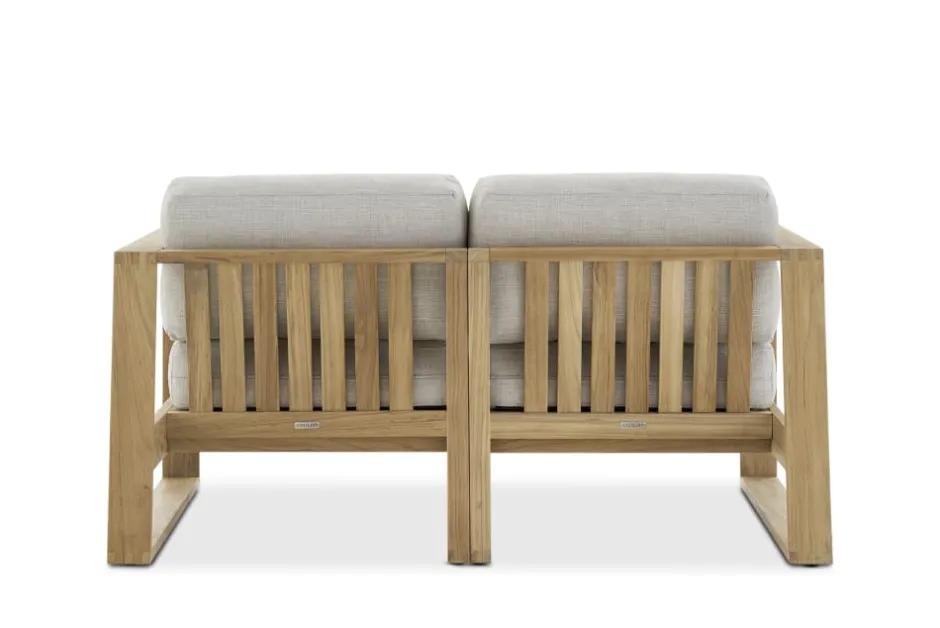 Outlet Rio Outdoor Teak Loveseat Outdoor Sofas
