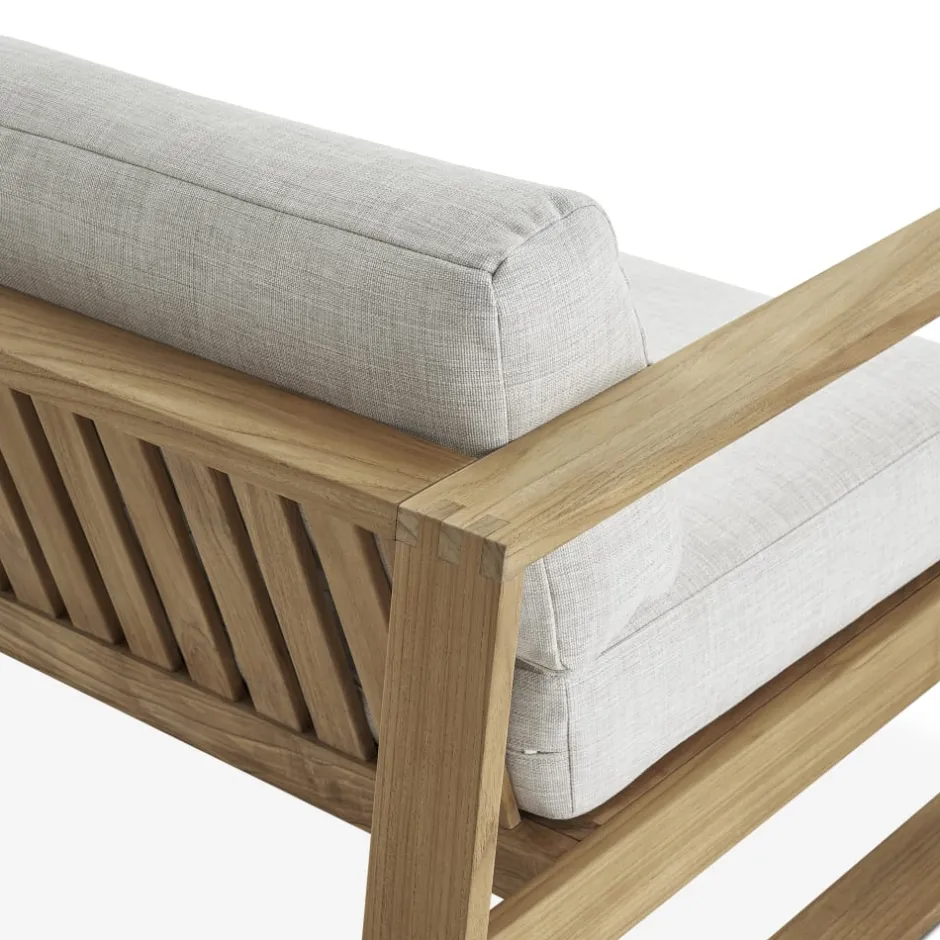 Outlet Rio Outdoor Teak Loveseat Outdoor Sofas