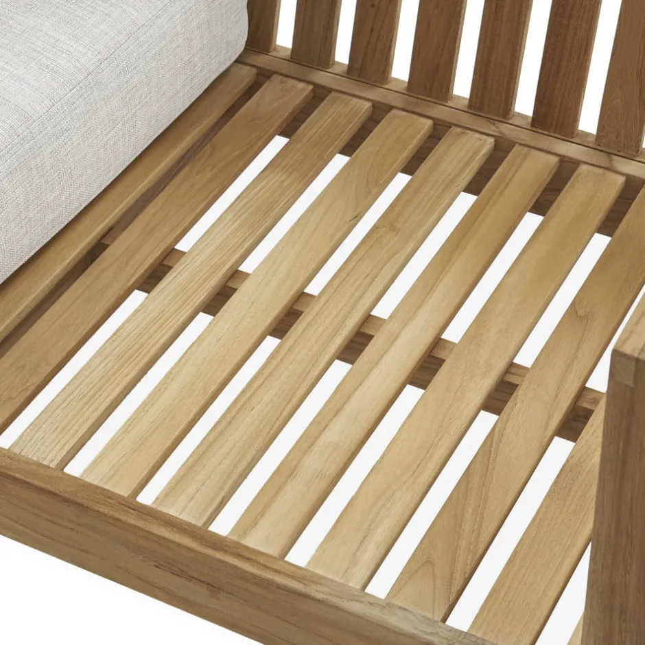 Outlet Rio Outdoor Teak Loveseat Outdoor Sofas