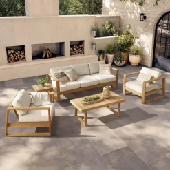 Hot Rio Outdoor Teak Right Facing 1 Seater Sofa Outdoor Sofas