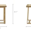 Fashion Rio Outdoor Teak Square Bar Table Outdoor Dining & Bar Tables