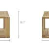 Outlet Rio Outdoor Teak Square Box Side Table Small Outdoor Furniture|Outdoor Coffee & Side Tables