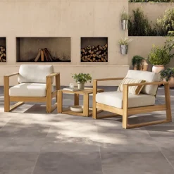 Outlet Rio Outdoor Teak Square Box Side Table Small Outdoor Furniture|Outdoor Coffee & Side Tables