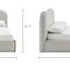 Online Rochelle Performance Bouclé Bed Small Bedroom Furniture|Beds & Bed Frames