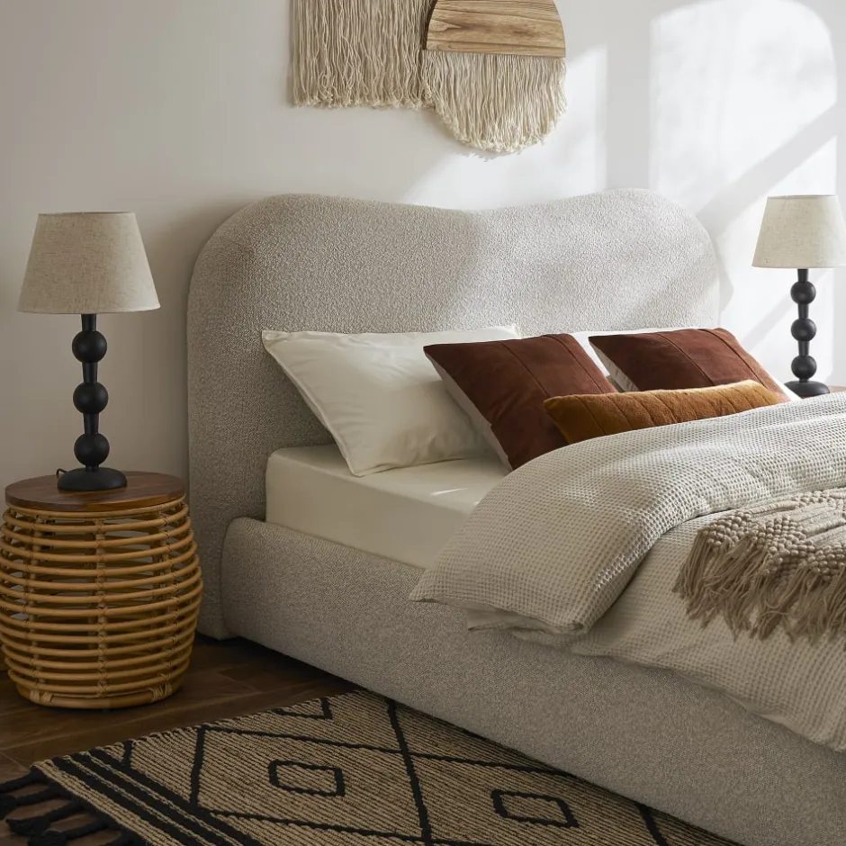 Online Rochelle Performance Bouclé Bed Small Bedroom Furniture|Beds & Bed Frames