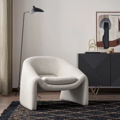 Fashion Sacha Performance Bouclé Armchair Armchairs And Accent Chairs
