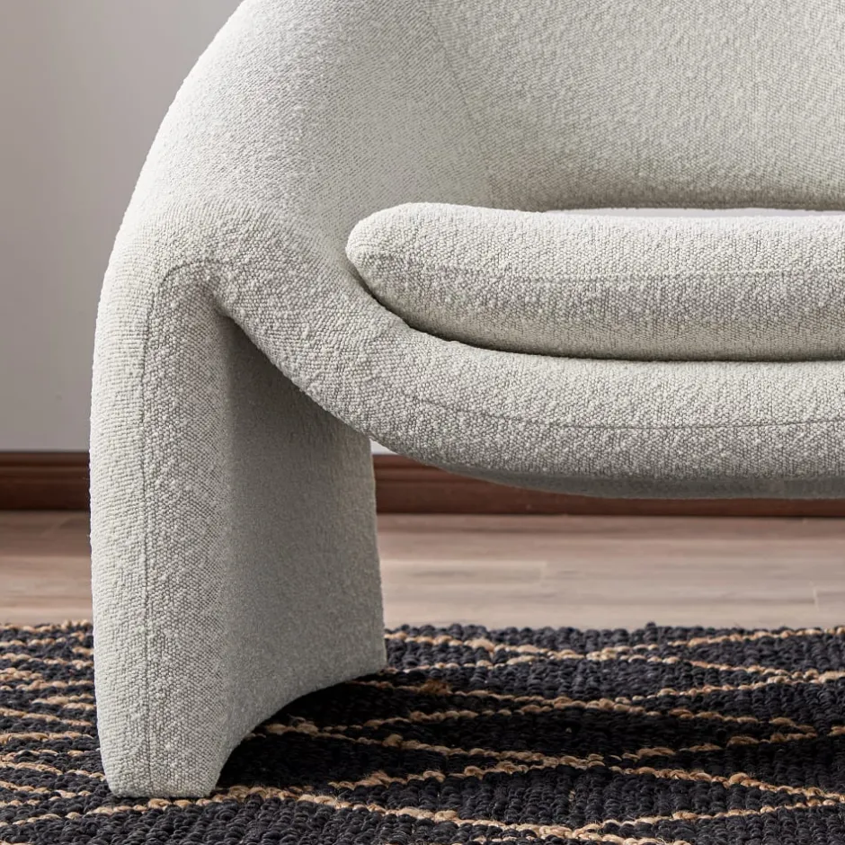 Fashion Sacha Performance Bouclé Armchair Armchairs And Accent Chairs