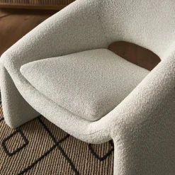 Fashion Sacha Performance Bouclé Armchair Armchairs And Accent Chairs