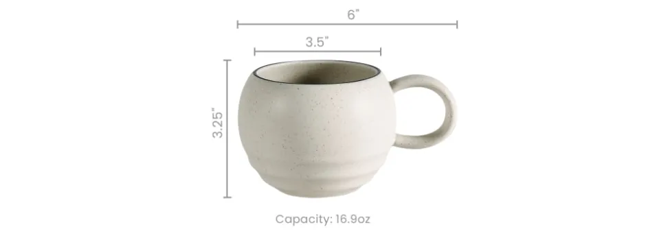 New Sandy Mugs, Set of 4 Tableware|Small Dining Room Furniture