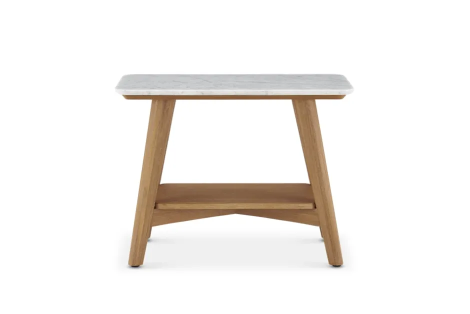 New Seb Marble Side Table Nightstands & Bedside Tables|Side Tables