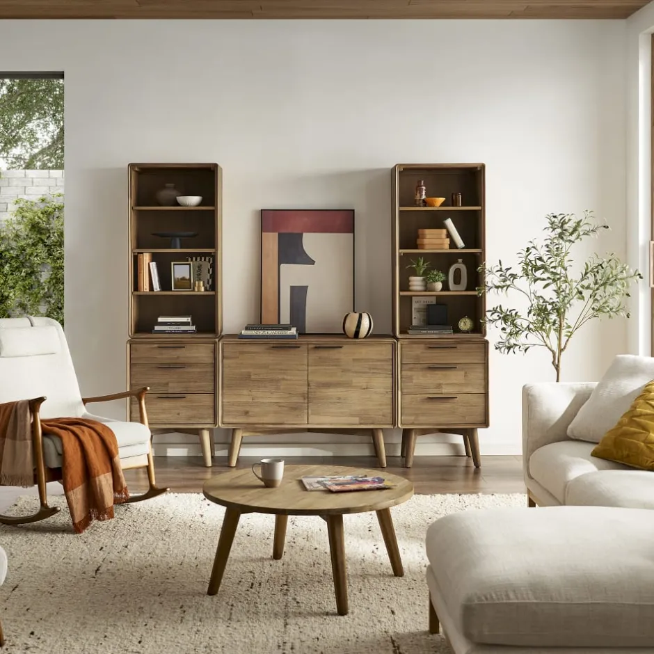 Discount Seb Media Console System Shelves & Bookcases|Tv Stands