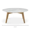 Best Seb Round Marble Coffee Table Coffee Tables|Small Living Room Furniture