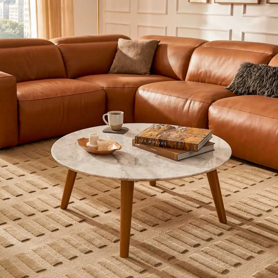 Best Seb Round Marble Coffee Table Coffee Tables|Small Living Room Furniture