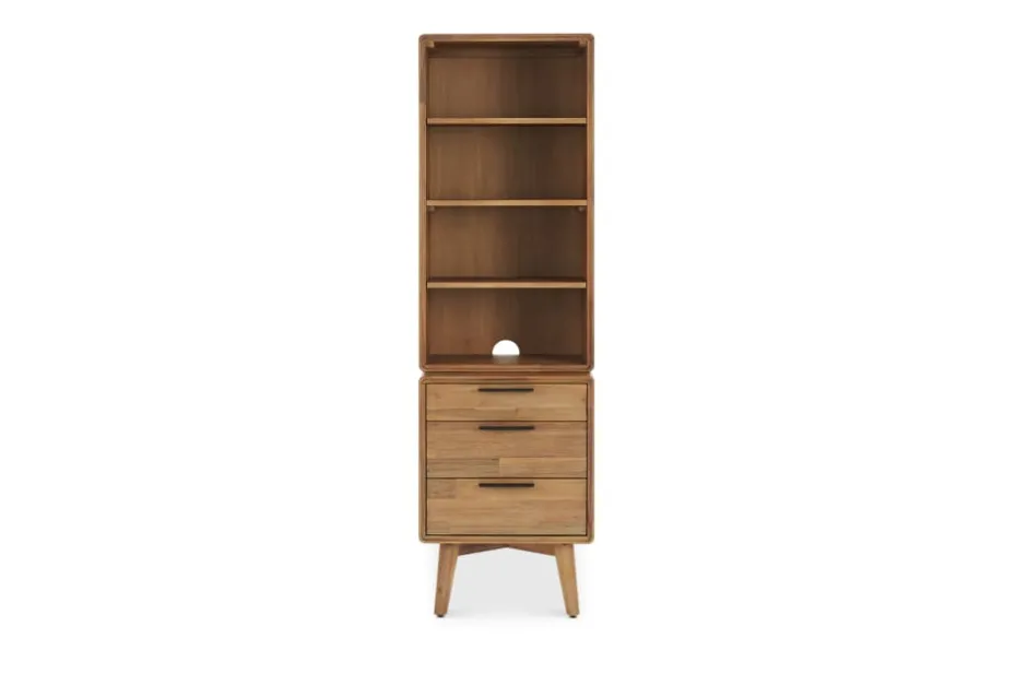 Fashion Seb Side Console with Hutch Small Space Storage|Shelves & Bookcases