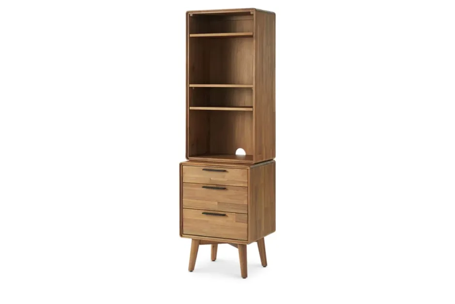 Fashion Seb Side Console with Hutch Small Space Storage|Shelves & Bookcases