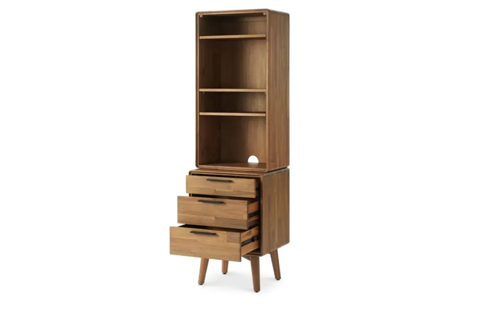 Fashion Seb Side Console with Hutch Small Space Storage|Shelves & Bookcases