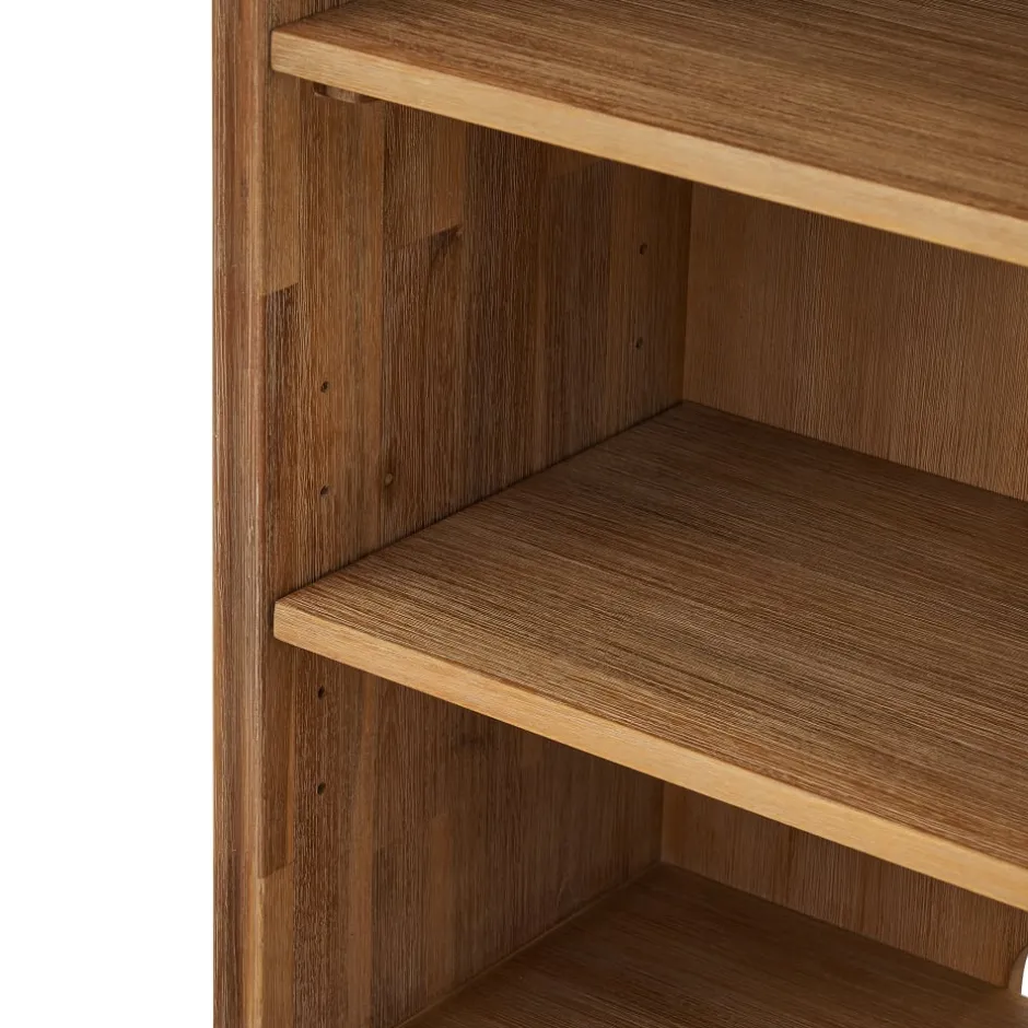 Fashion Seb Side Console with Hutch Small Space Storage|Shelves & Bookcases