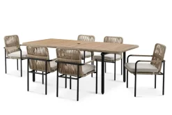 Discount Sierra Outdoor Dining Table with 6 Chairs Outdoor Chairs & Bar Stools|Outdoor Dining & Bar Tables