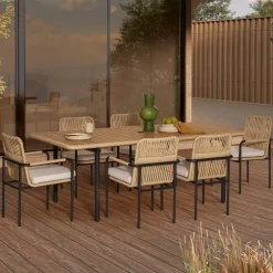 Discount Sierra Outdoor Dining Table with 6 Chairs Outdoor Chairs & Bar Stools|Outdoor Dining & Bar Tables