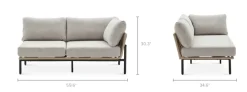 Discount Sierra Outdoor Right Facing 2 Seater Sofa Outdoor Sofas