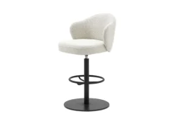 Best Simone Performance Bouclé Counter Stool, Matt Black Stools & Bar Stools