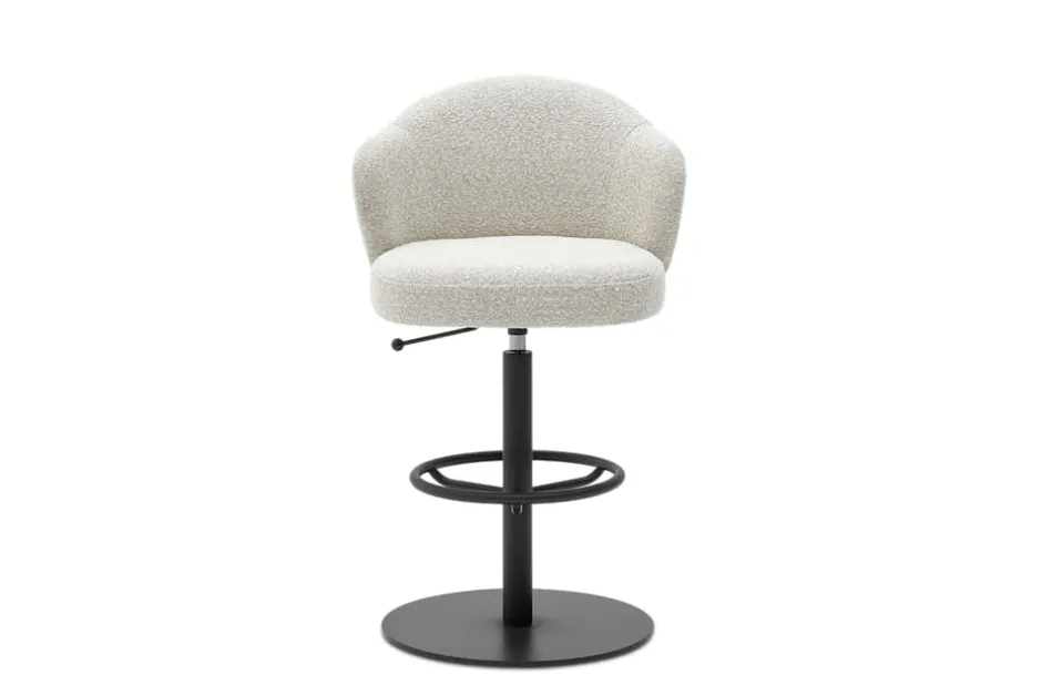 Best Simone Performance Bouclé Counter Stool, Matt Black Stools & Bar Stools