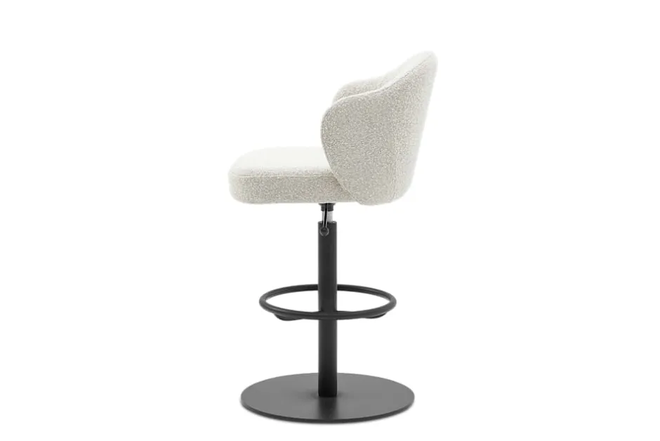 Best Simone Performance Bouclé Counter Stool, Matt Black Stools & Bar Stools