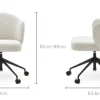 Best Simone Performance Bouclé Office Chair, Matte Black Office Chairs