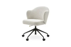 Best Simone Performance Bouclé Office Chair, Matte Black Office Chairs