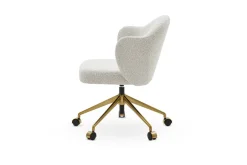 Discount Simone Performance Bouclé Office Chair, Antique Brass Office Chairs