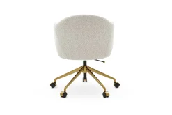 Discount Simone Performance Bouclé Office Chair, Antique Brass Office Chairs