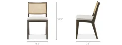 Sale Sloane Cane Chair Dining Chairs|Small Dining Room Furniture