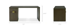 Sale Sloane Desk with Pedestal Desks