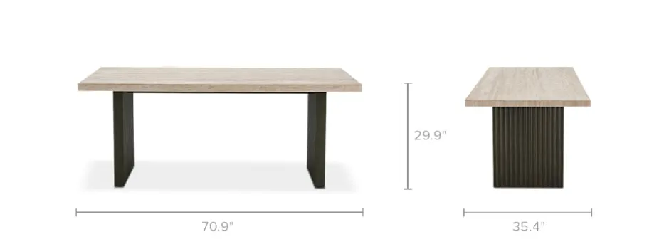 Discount Sloane Travertine Dining Table Dining Tables