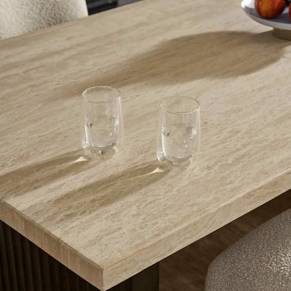 Discount Sloane Travertine Dining Table Dining Tables