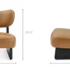 Fashion Solange Leather Chair Armchairs And Accent Chairs|Small Living Room Furniture