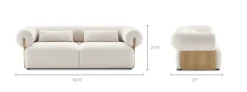 Sale Solange Performance Bouclé Sofa 3 Seater Sofas