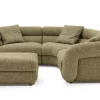 Clearance Solari Performance Fabric Sectional Sofa with Ottoman Living Room Sets|Living Room Sets
