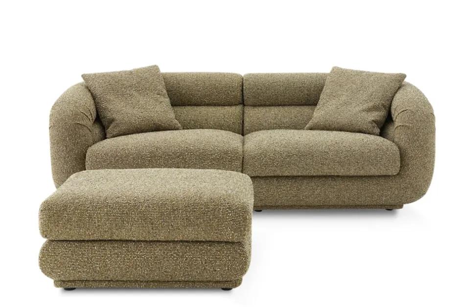 Best Solari Performance Fabric Sofa with Ottoman Living Room Sets|Living Room Sets