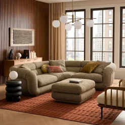 Fashion Solari Performance Fabric Sectional Sofa Sectional Sofas
