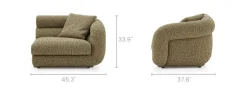Hot Solari Performance Fabric Right Arm Sofa Armchairs And Accent Chairs|Modular Sofas