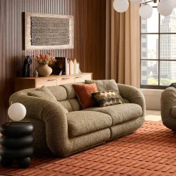 Hot Solari Performance Fabric Sofa 3 Seater Sofas